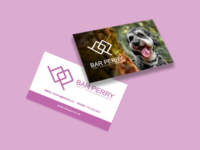 Bar Perry Pet Photography Business Cards