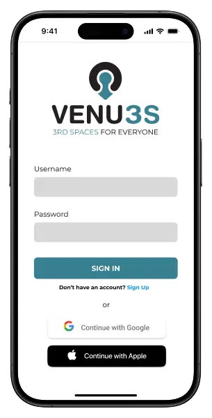 Sign in and sign up screen