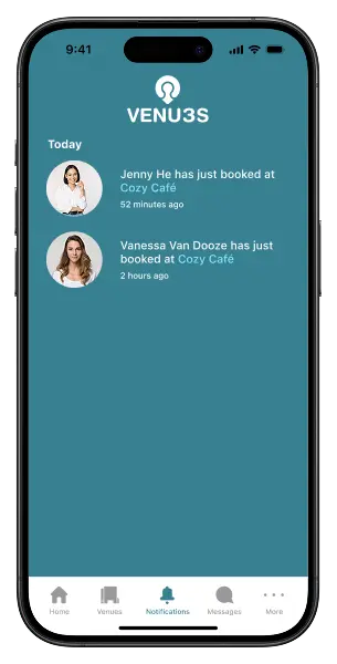 Booking notifications